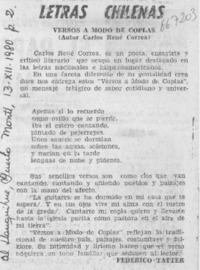 Versos a modo de coplas