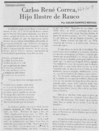 Carlos René Correa, Hijo Ilustre de Rauco