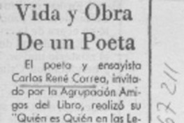 Vida y obra de un poeta.