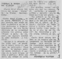 Versos a modo de coplas