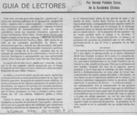 Guía de lectores
