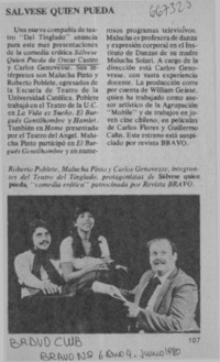 Sálvese quien pueda.  [artículo]