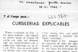 Cursilerias explicables