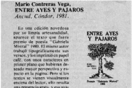 Entre ayes y pájaros