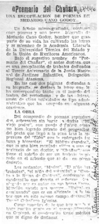 Poemario del chañar"  [artículo]