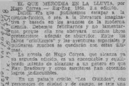 El que merodea en la lluvia.  [artículo]