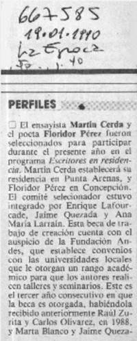 Perfiles.  [artículo]