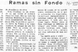 Ramas sin fondo  [artículo] Luis López Anglada.