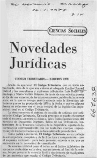 Novedades jurídicas.  [artículo]