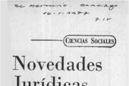 Novedades jurídicas.  [artículo]