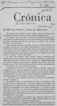 El tren de cuerda  [artículo] Alone.