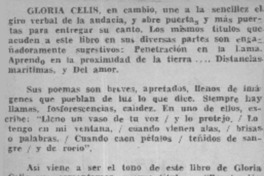 Gloria Celis  [artículo] M. M. M. L.