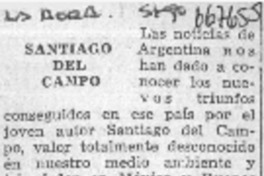 Santiago del Campo.  [artículo]
