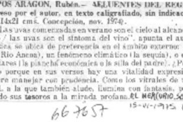 Afluentes del regreso  [artículo] André Aburto Sotomayor.