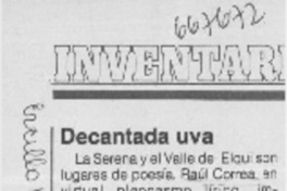 Decantada uva.  [artículo]