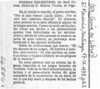 Poemas terrestres.  [artículo]