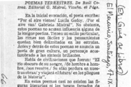 Poemas terrestres.  [artículo]