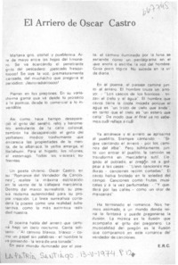 El arriero de Oscar Castro