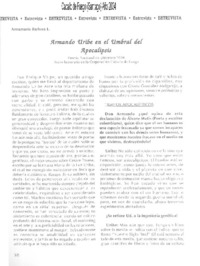 Armando Uribe en el umbral del apocalipsis (entrevista)