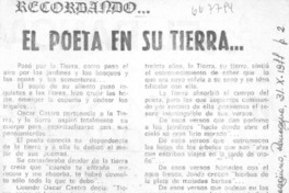 El poeta en su tierra--