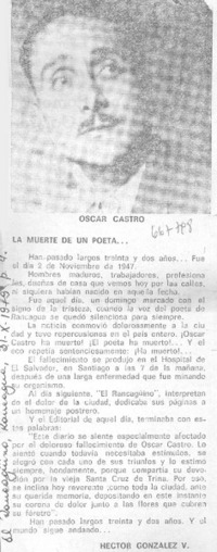 La muerte de un poeta--