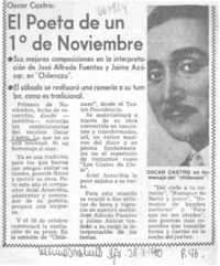 El Poeta de un 1° de noviembre.