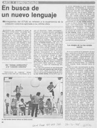En busca de un nuevo lenguaje