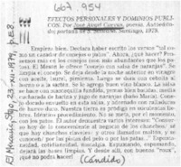 Efectos personales y dominios públicos