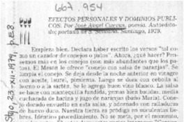 Efectos personales y dominios públicos