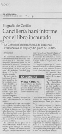 Cancillería hará informe por el libro incautado