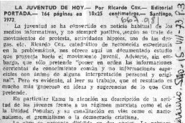 La Juventud de hoy.