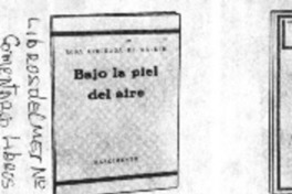 Bajo la piel del aire.