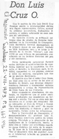 Don Luis Cruz O.