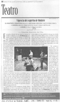 Vigencia del espíritu de Molière