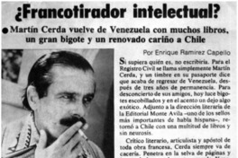 ¿Fracotirador intelectual?