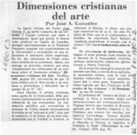 Dimensiones cristianas del arte