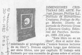 Dimensiones cristianas del arte