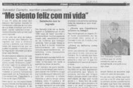 "Me siento feliz con mi vida"