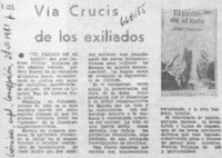Vía crucis de los exiliados.  [artículo]