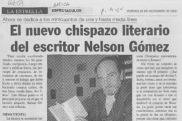 El nuevo chispazo literario del escritor Nelson Gómez
