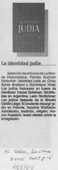 La Identidad judía.
