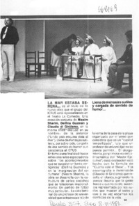 La mar estaba serena..