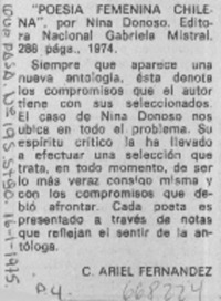 Poesía femenina chilena