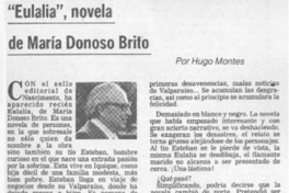 Eulalia", novela de María Donoso Brito