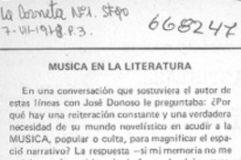 Música en la literatura