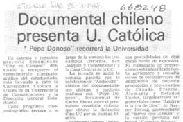 Documental chileno presenta U. Católica