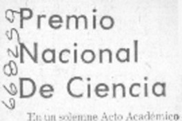 Premio Nacional de Ciencia