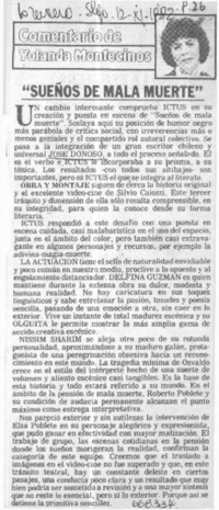 "Sueños de la mala muerte"