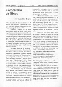 "Obra completa de Rolando Cárdenas"