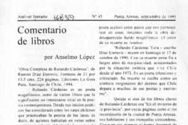 "Obra completa de Rolando Cárdenas"